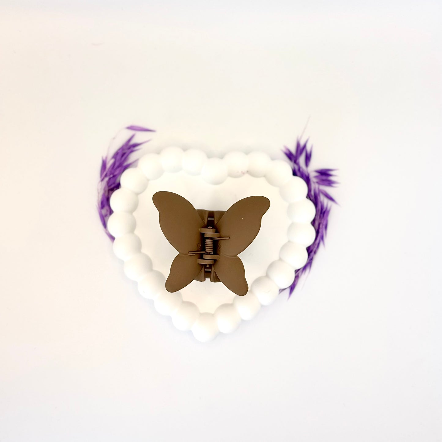 π¦ Cocoa Flutter β Brown Butterfly Hair Clip