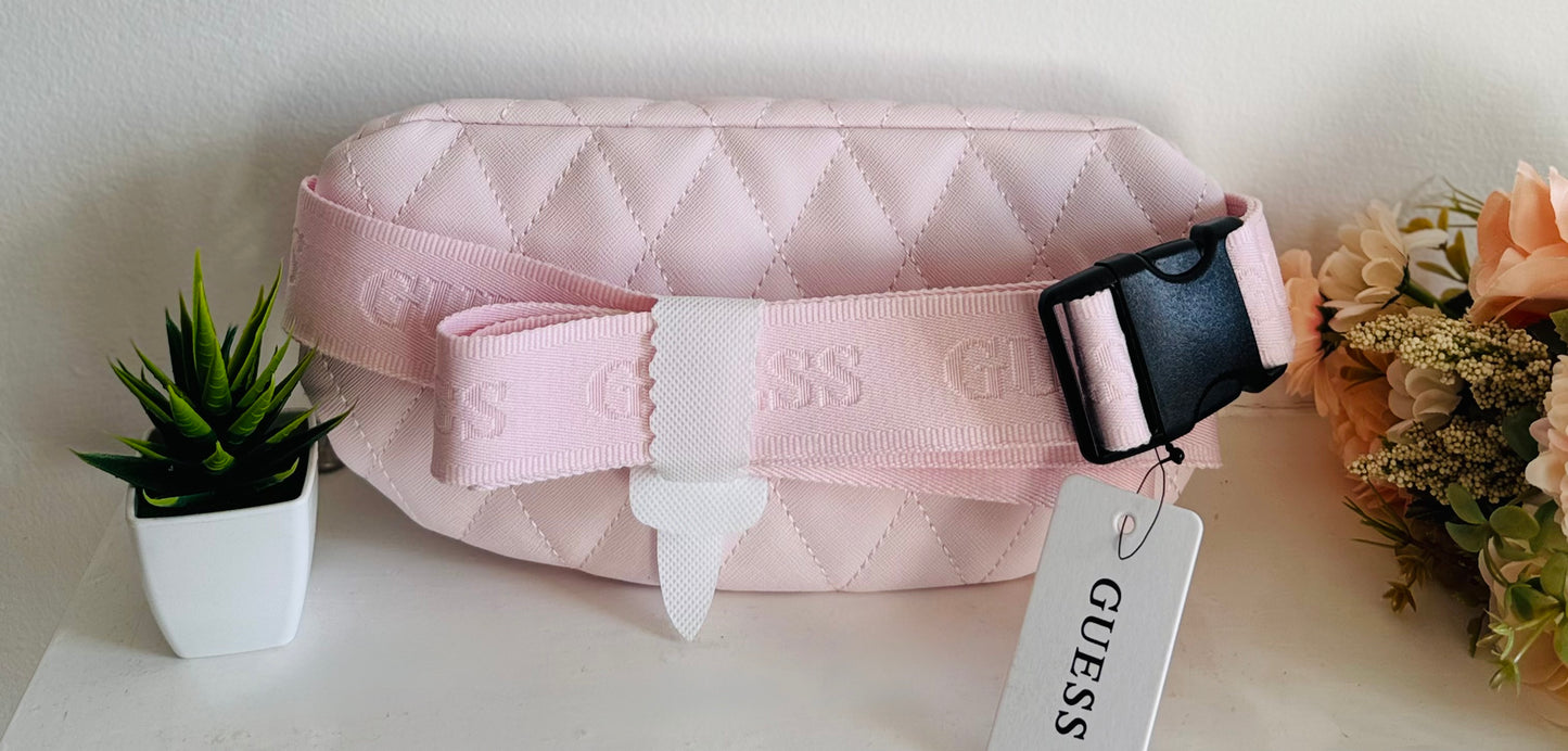 GUESS Quilted Belt Bag β Baby Pink πΈβ¨