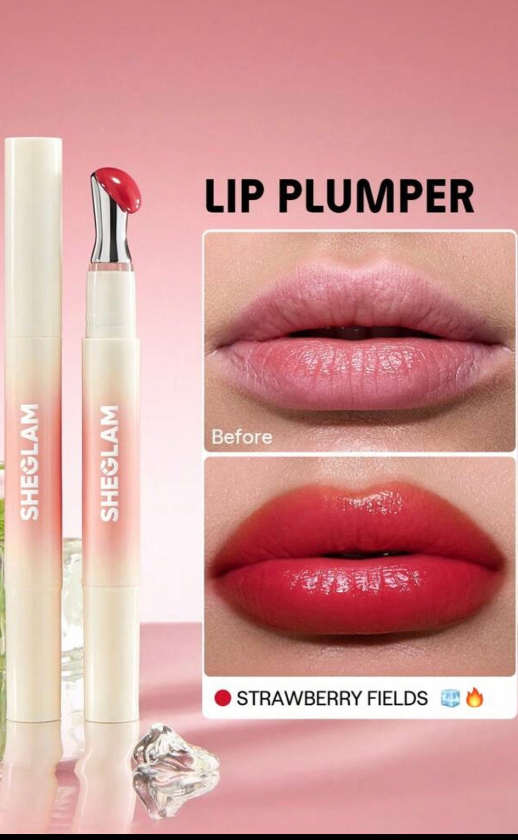 SHEGLAM Bold Booster Lip Plumper β Strawberry Fields ππ
