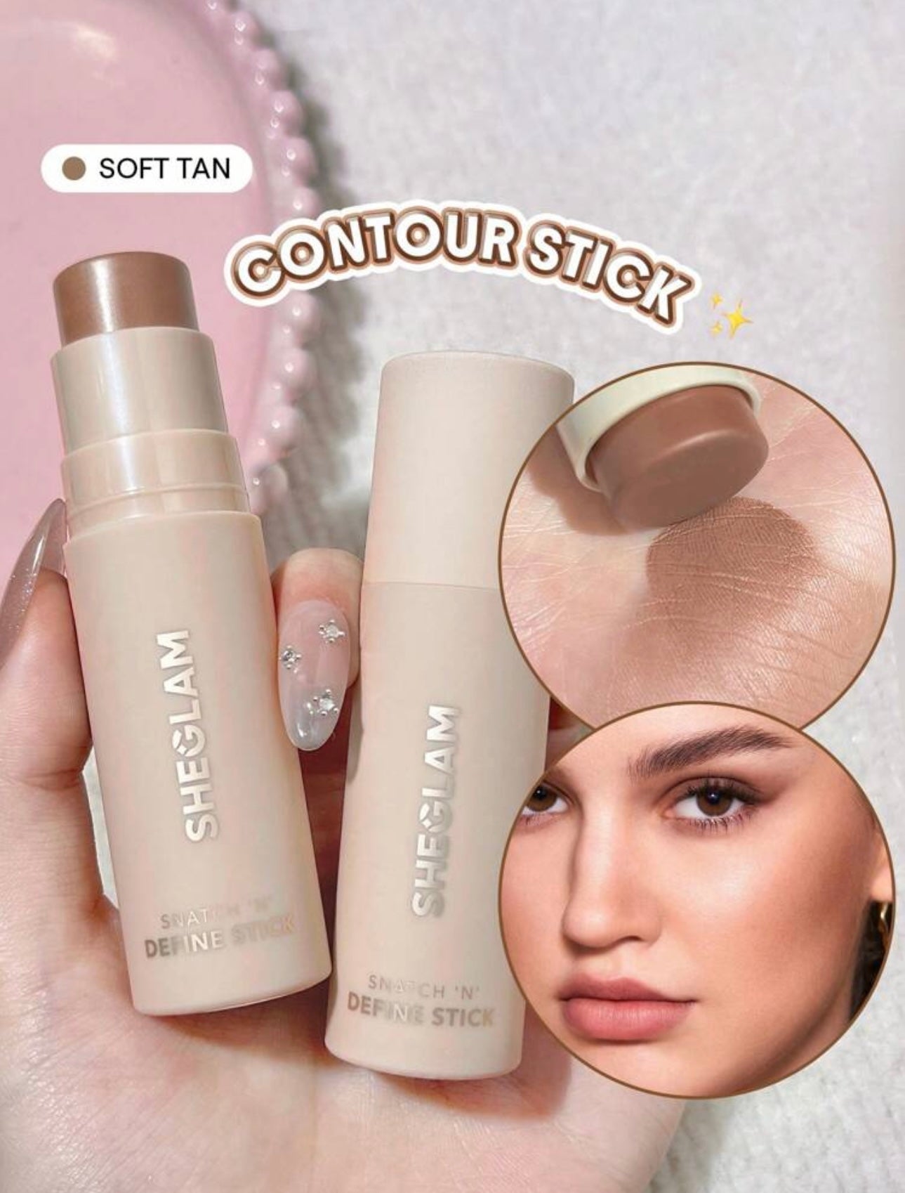 SHEGLAM Snatch & Define Contour Stick ā Soft Tan šæāØ