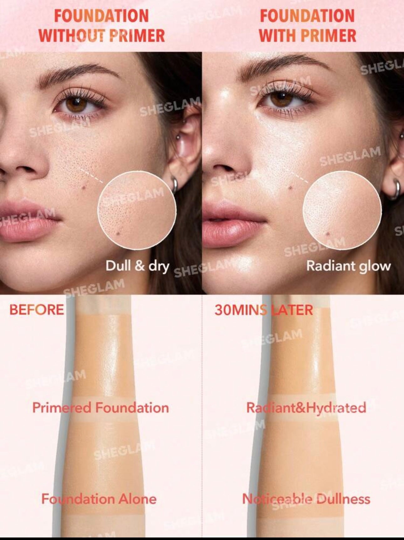 SHEGLAM Melon Melt Niacinamide Serum Primer šāØ
