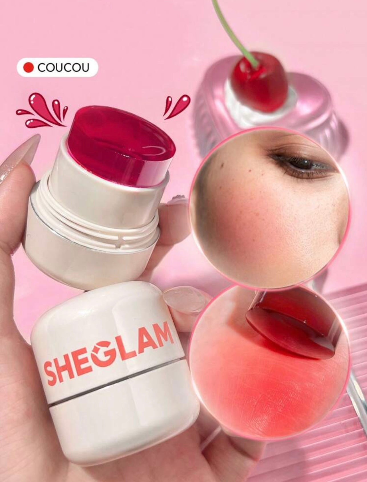 SHEGLAM Jelly-Licious Hydrating Lip & Blush Tint โ Coucou ๐ธ
