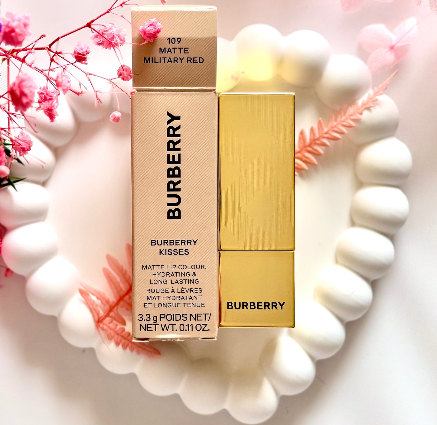 Burberry Kisses Lip Colour β 109 Military Red (3.3g) πβ¨