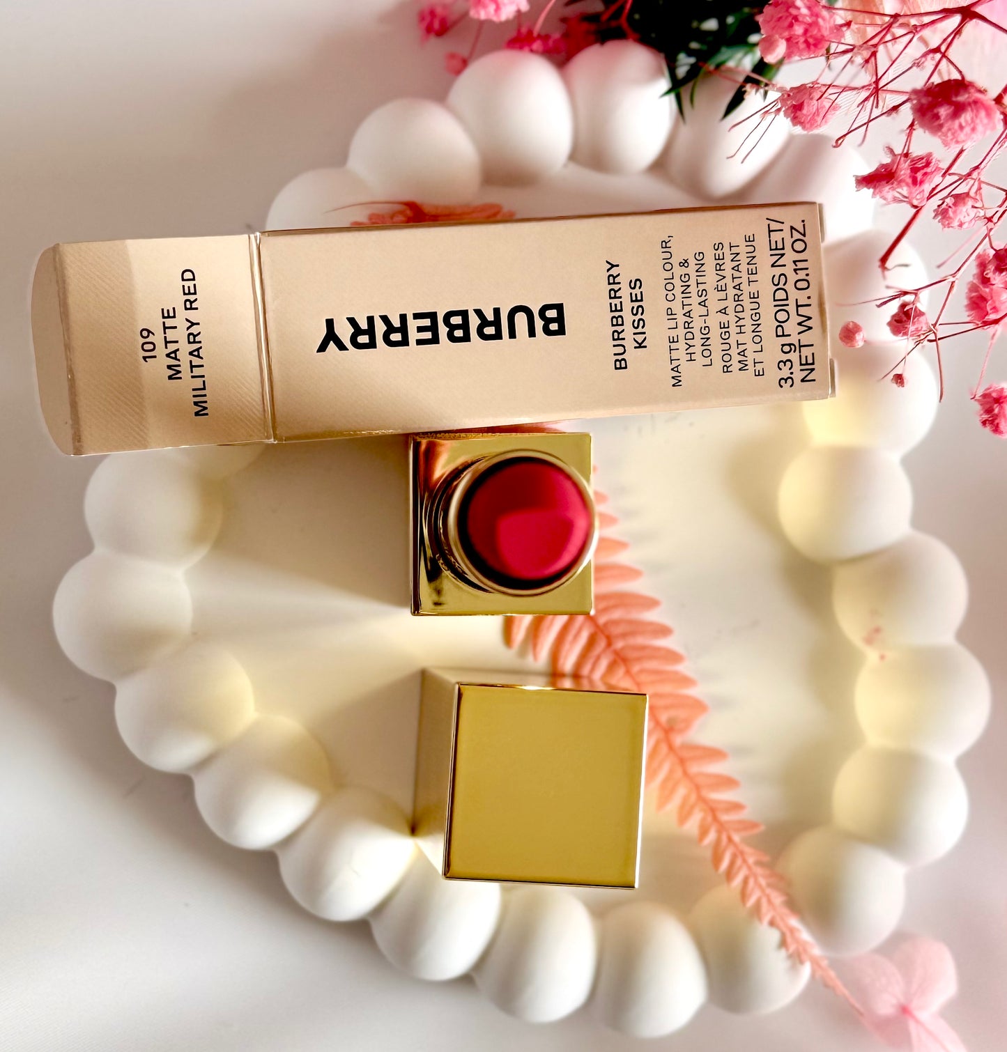 Burberry Kisses Lip Colour β 109 Military Red (3.3g) πβ¨