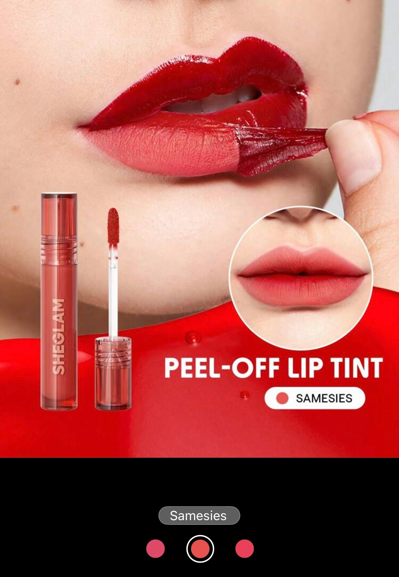 SHEGLAM Peel Talk Lip Tint – Samesies 💋✨