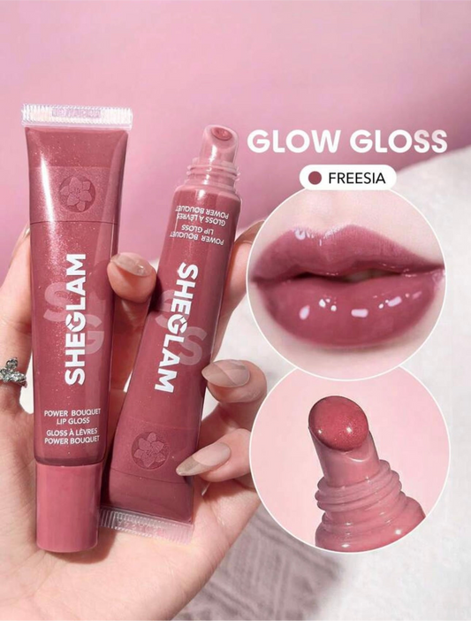 SHEGLAM Power Bouquet Lip Gloss – Freesia 🌷💗