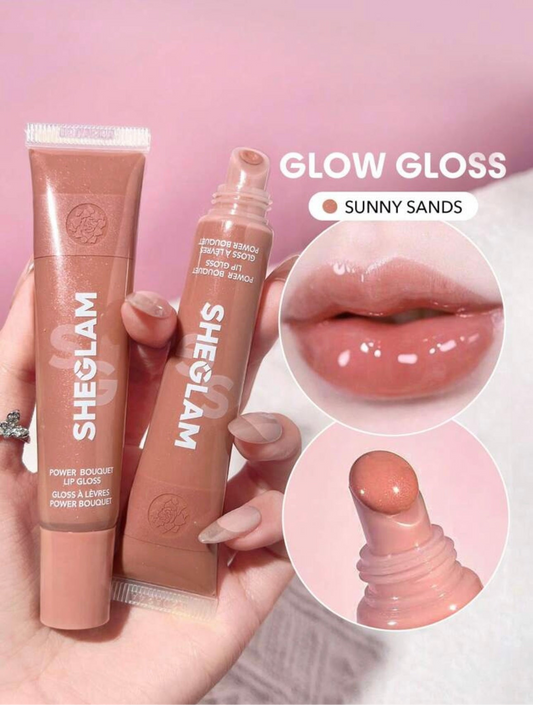 SHEGLAM Power Bouquet Lip Gloss – Sunny Sands 🌞💛