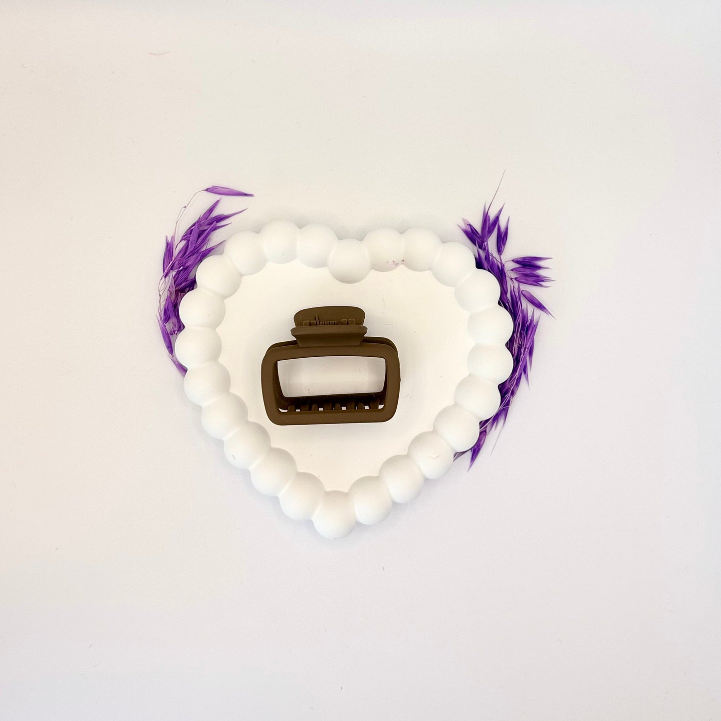 🤎 Tiny Frame — Mini Taupe Hair Clip