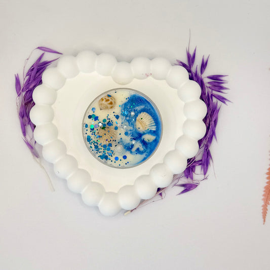 🌊 Blue Drift — Ocean-Topped Scented Candle