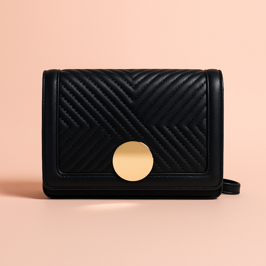 ZARA Quilted Crossbody Bag – Noir Luxe 🖤✨