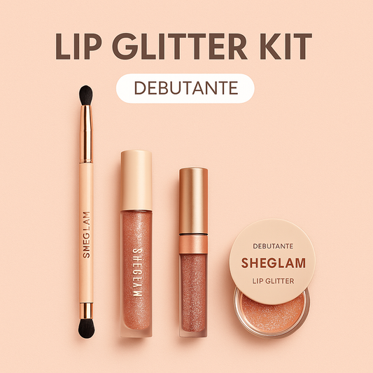 SHEGLAM Lip Dazzler Glitter Kit – Debutante 💄✨