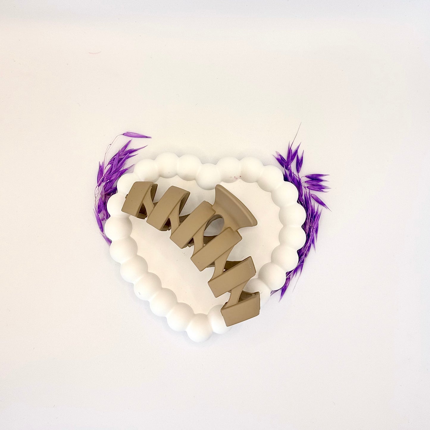 🤎 Taupe Twist — Zigzag Hair Clip