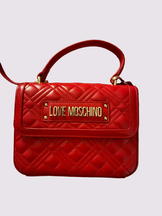 LOVE MOSCHINO Quilted Crossbody – Red Diva ❤️✨