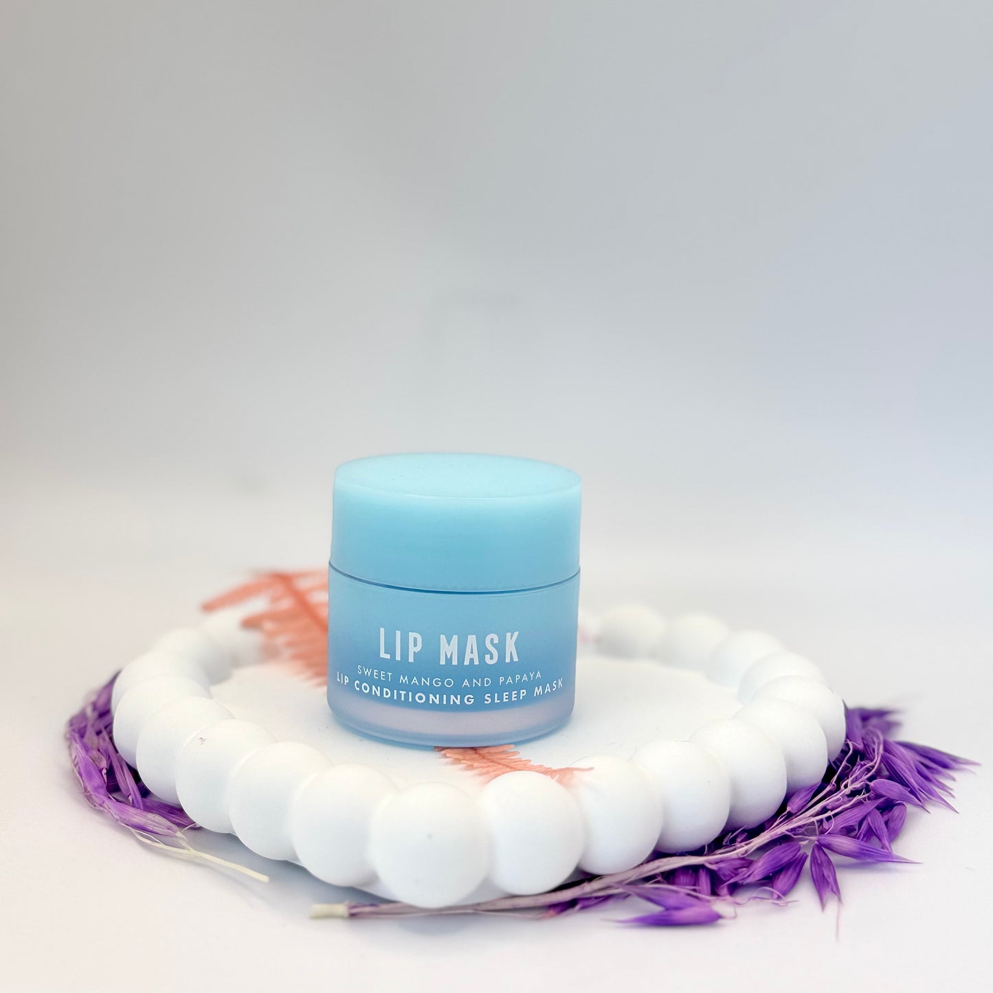 🍑 Peachy Pout — Mango & Papaya Lip Mask