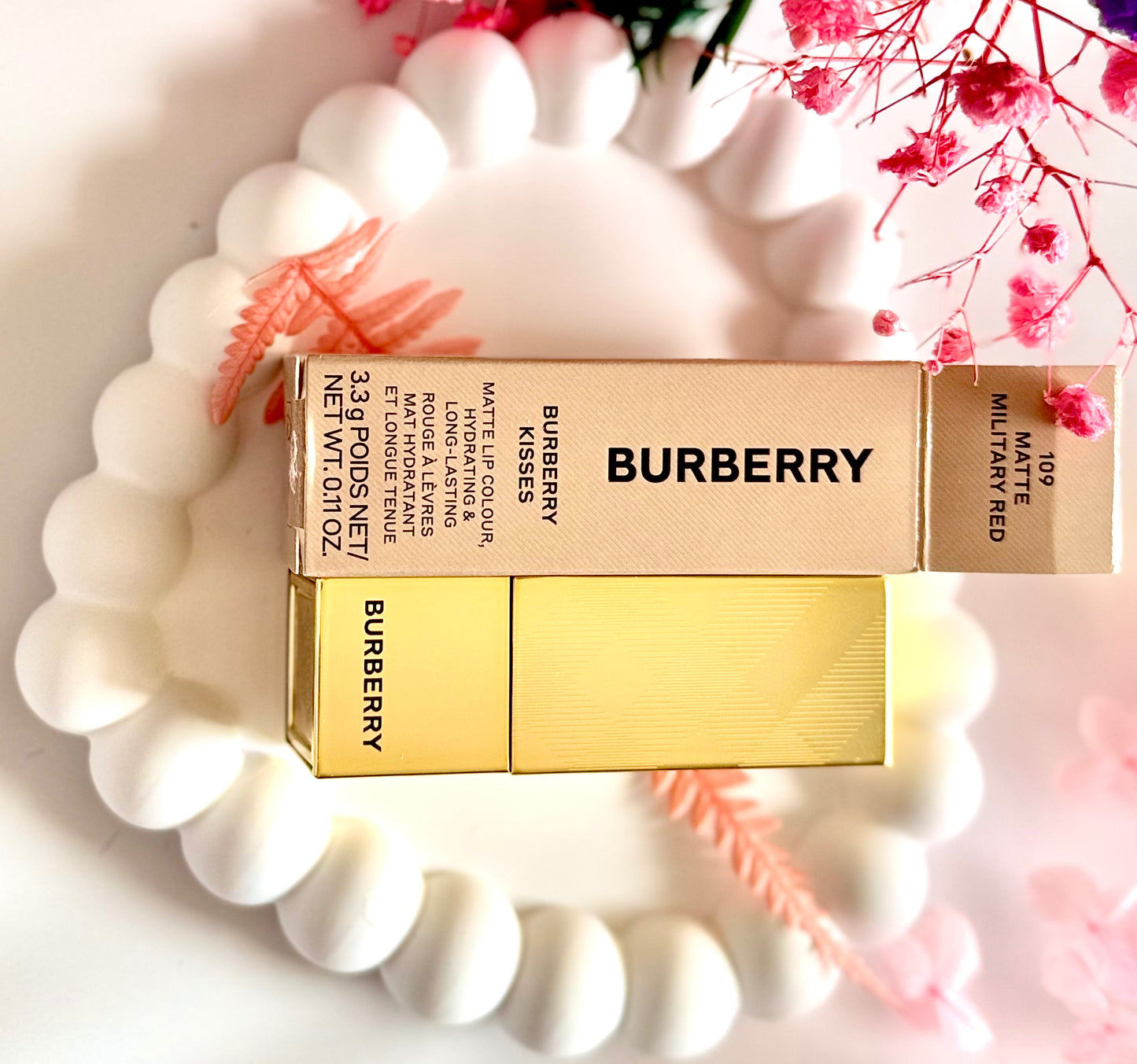 Burberry Kisses Lip Colour — 109 Military Red (3.3g) 💋✨